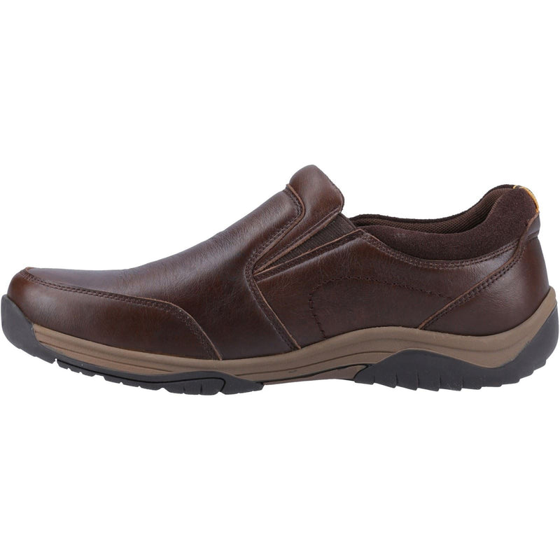 Hush Puppies Donald Chaussures Mocassins Pour Homme En Cuir Café