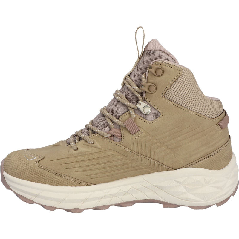 Hi-Tec Fuse Trek Mid Bottes De Randonnée Pour Femmes En Polyester Taupe/blanc Crête Gris/taupe Chaud