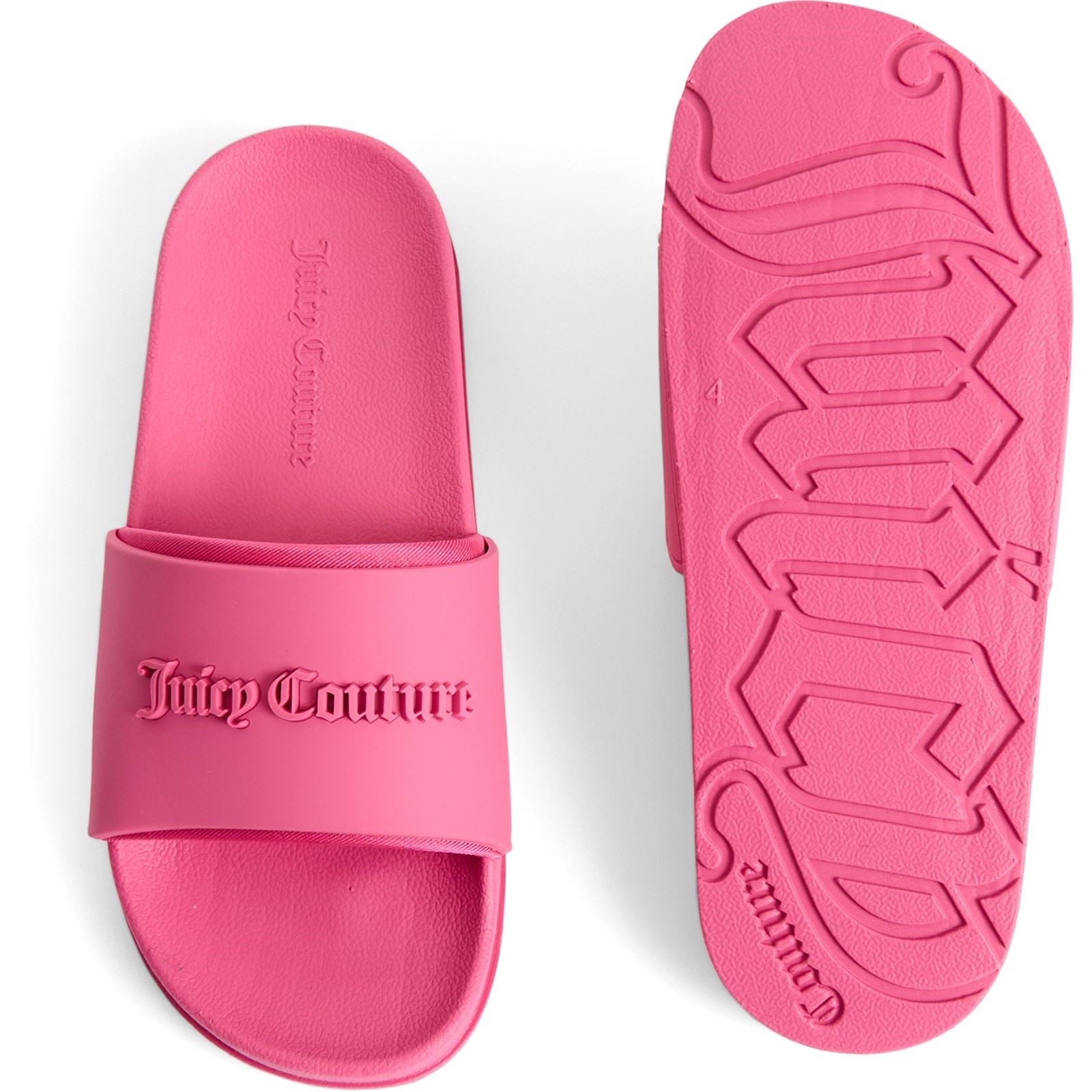Juicy Couture Embossed Sandales Femme Rose Lumineux En Pvc