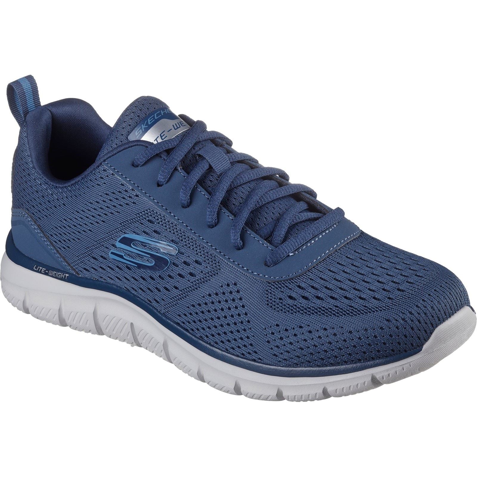 Skechers Track Leshur Sneakers Homme Bleues En Polyester