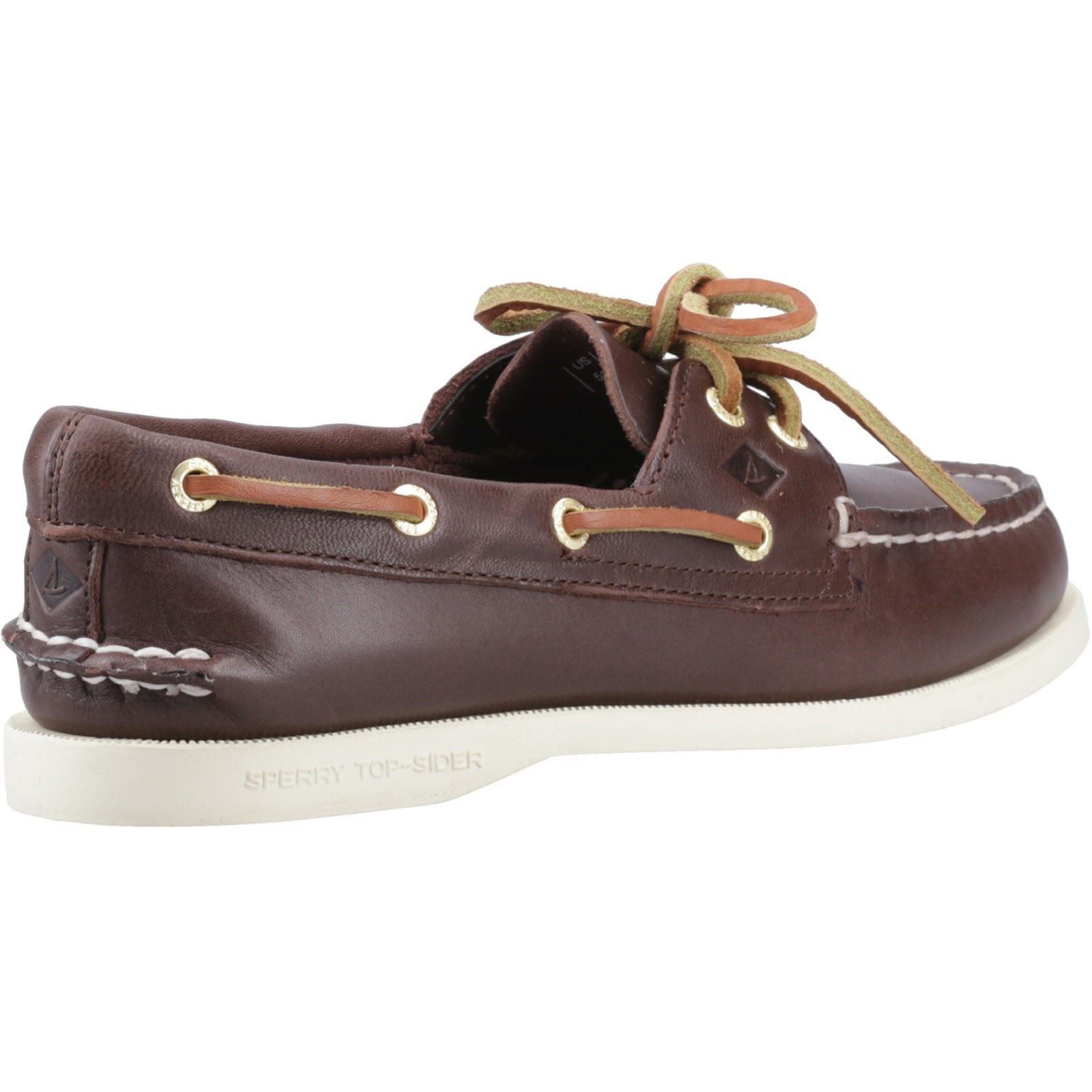 Sperry Authentic 2 Eye Chaussures De Bateau En Cuir Pour Femmes Marron