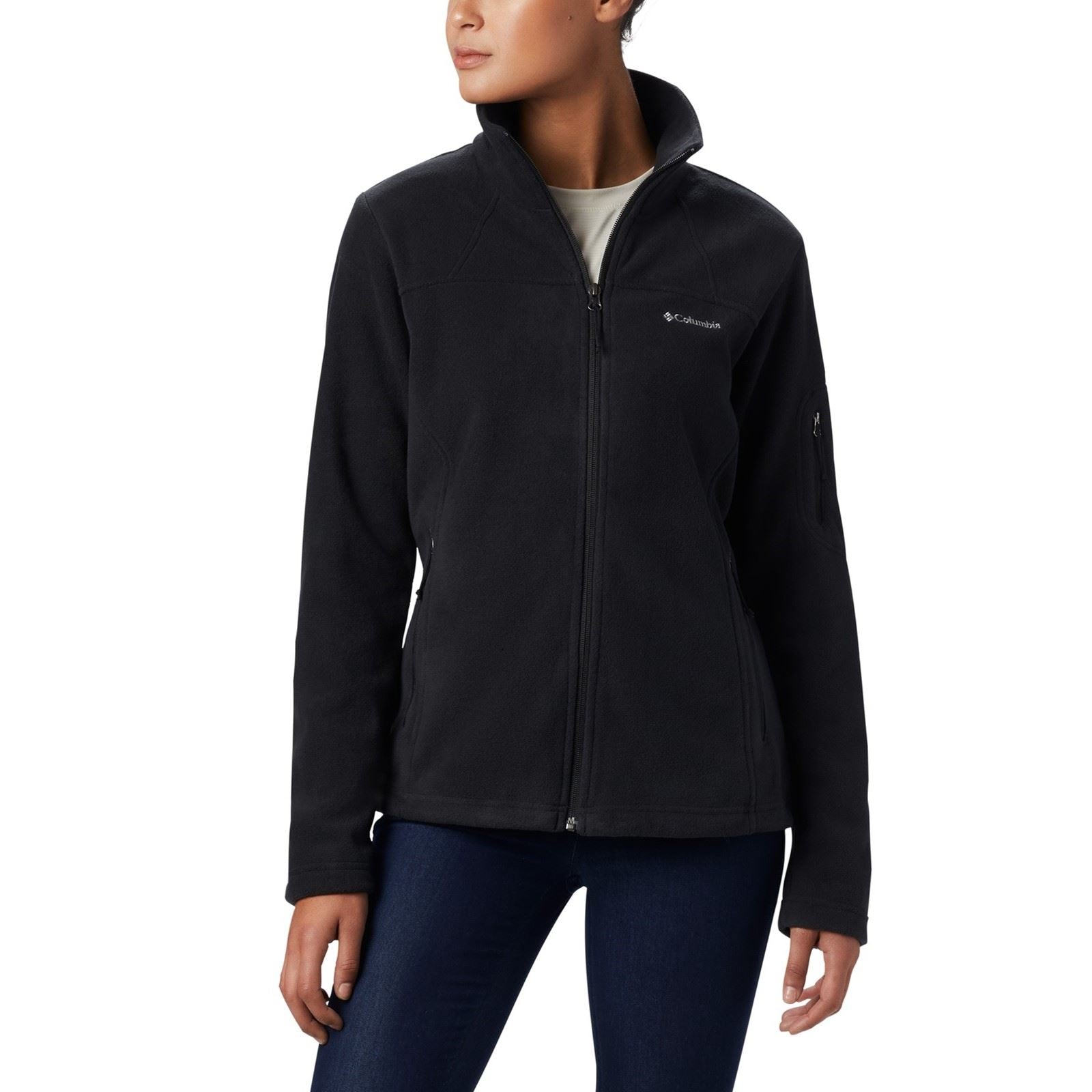 Columbia Fast Trek II Jacket Vestes En Polaire Noire Pour Femmes