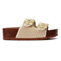 Desert Fleur Super Sandales Beige Pour Femmes