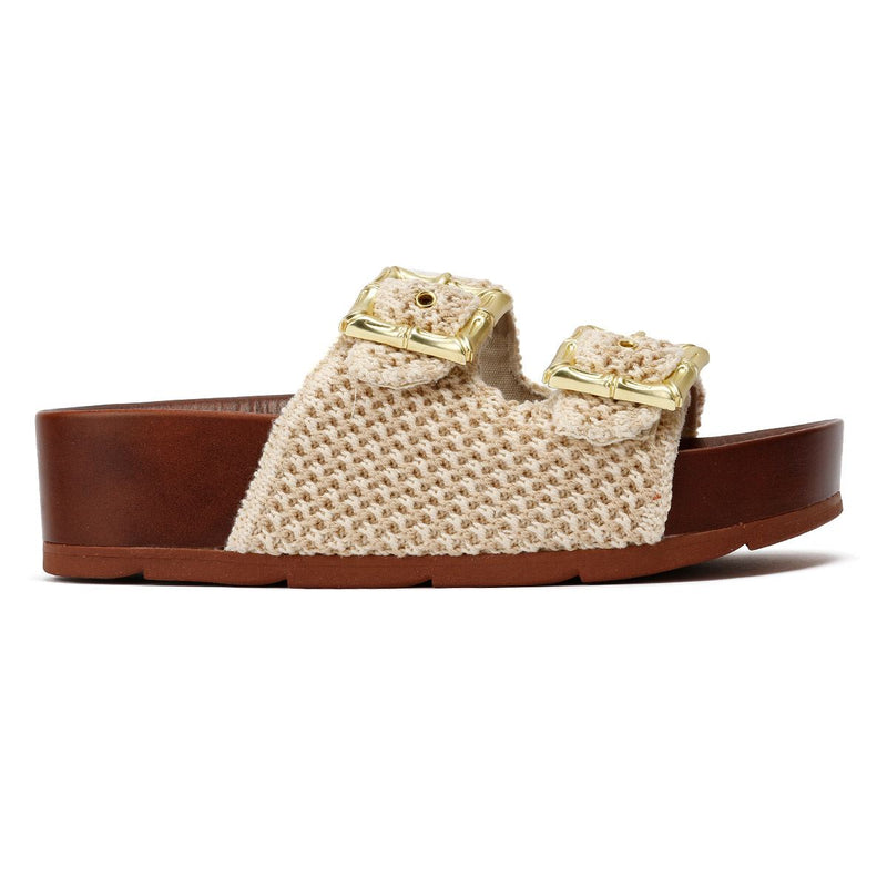 Desert Fleur Super Sandales Beige Pour Femmes