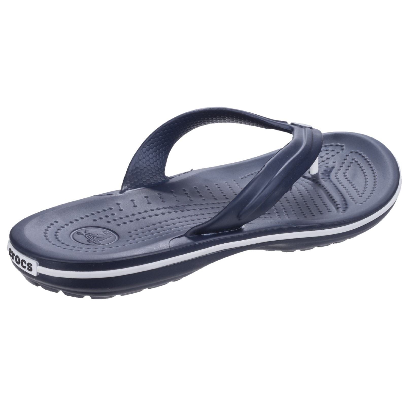 Crocs Crocband Flip chaussons en caoutchouc croslite de couleur bleu marine
