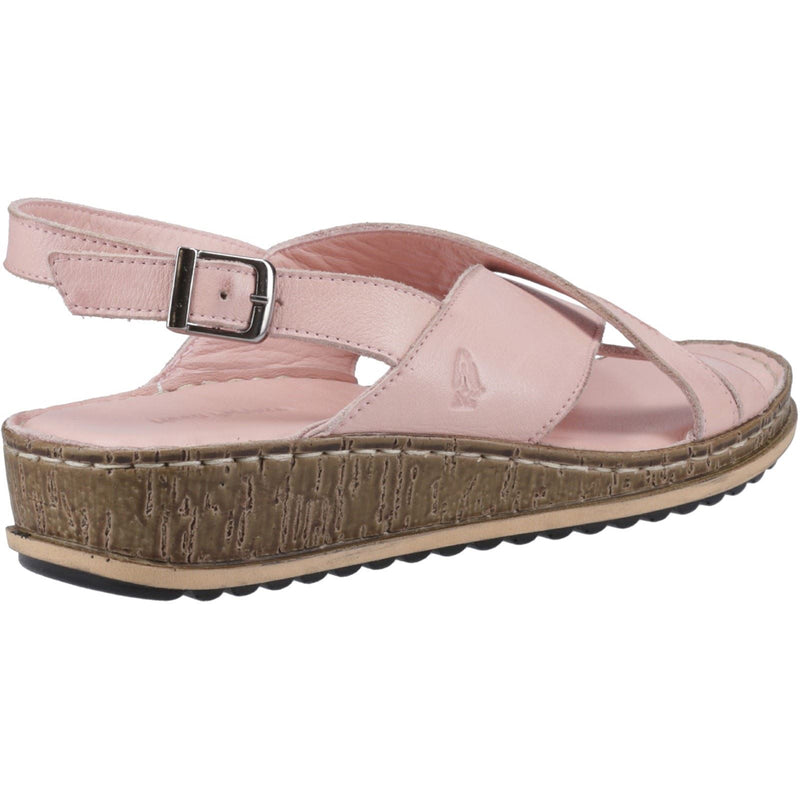 Hush Puppies Elena Cales En Cuir Pour Femmes En Couleur Rose Pâle