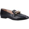 Hush Puppies Harper Chain Mocassins Noirs En Cuir Pour Femmes