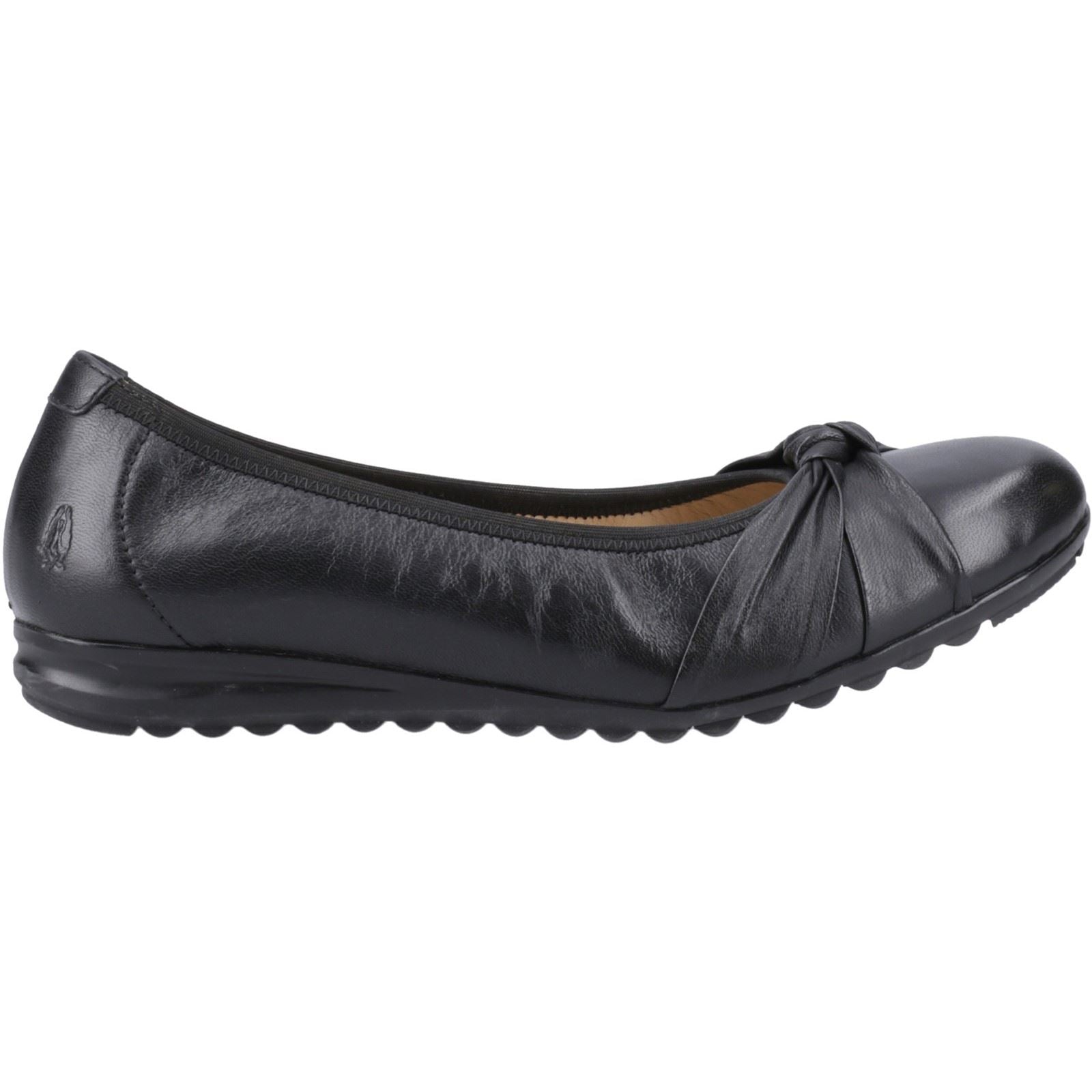 Hush Puppies Lilith Ballerines Noires En Cuir Pour Femmes