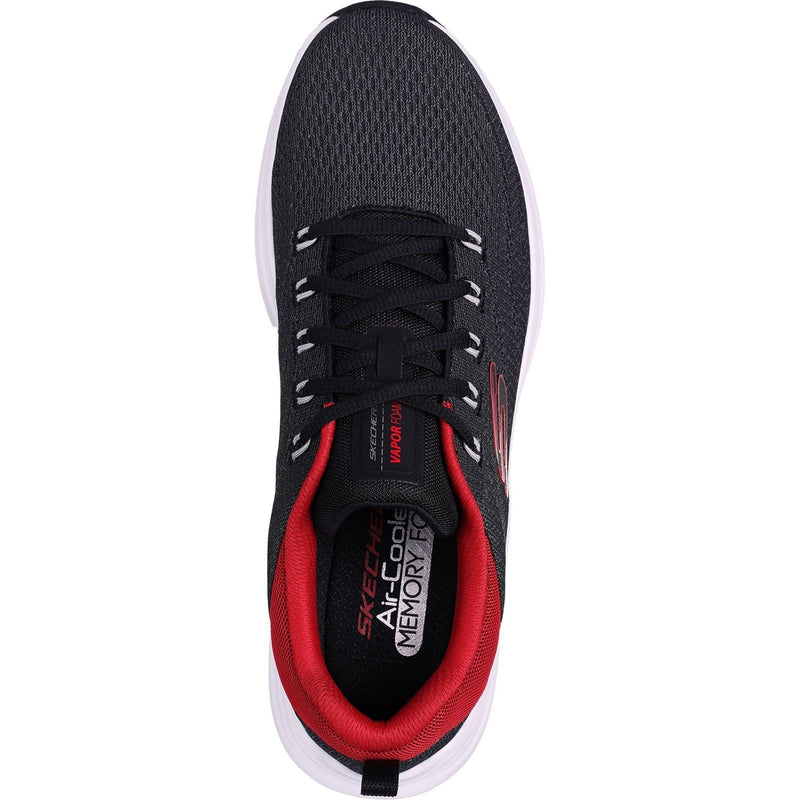 Skechers Vapor Foam Varien Des Baskets Hommes En Textiles Noir/Rouge
