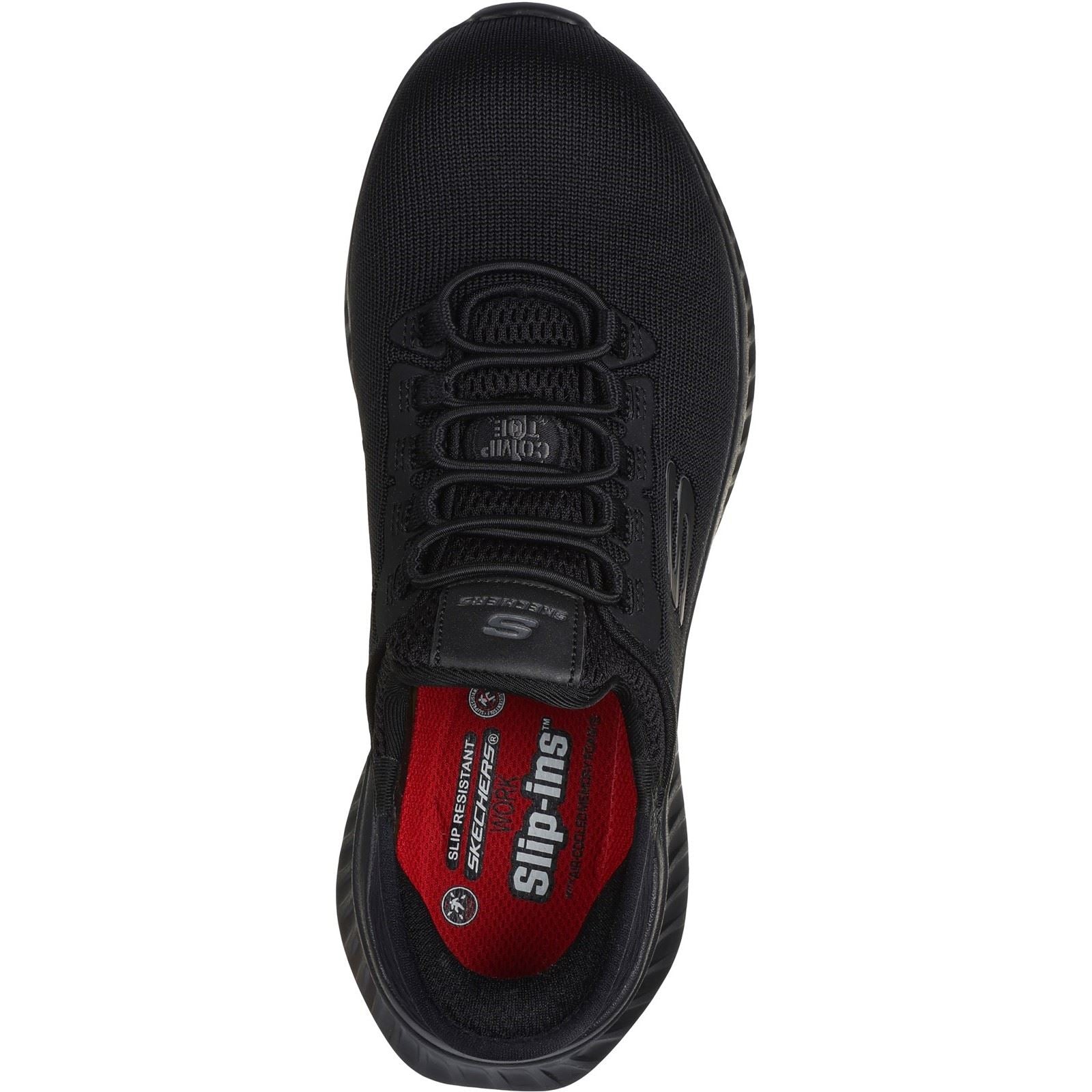 Skechers Workwear Tilido Ombray Basket De Sécurité Pour Femmes En Mesh Noires