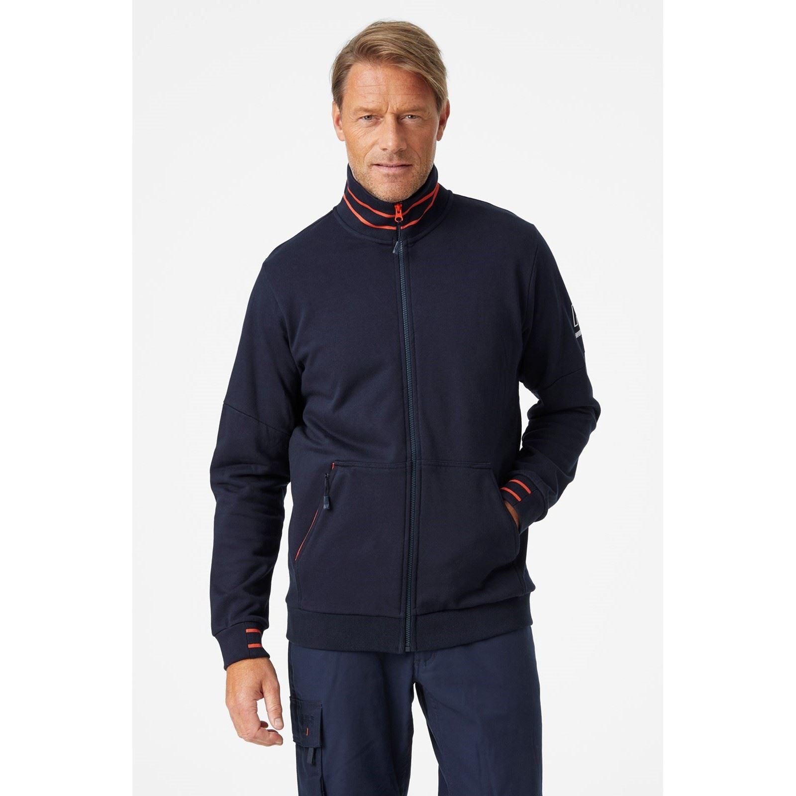 Helly Hansen Workwear Kensington Zip Sweatshirt Bleu En Coton Pour Homme