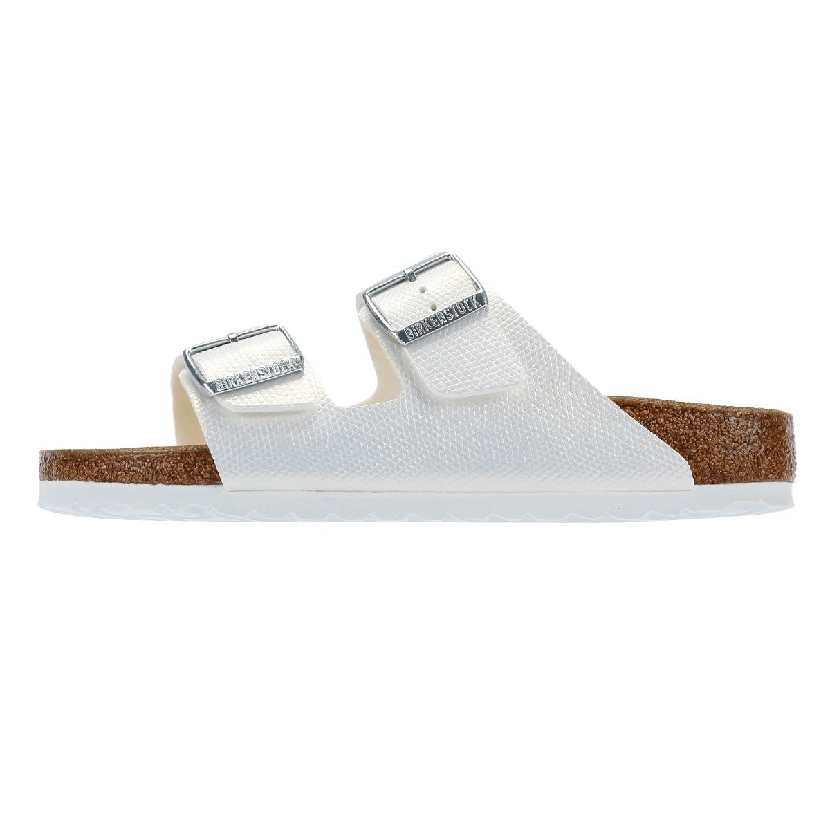 Birkenstock Arizona Sandales En Nubuck Blanc Pour Femmes
