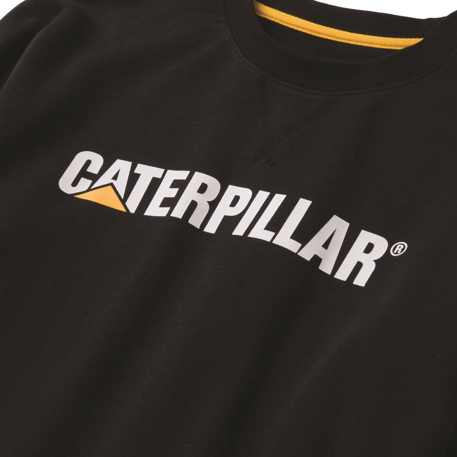 Caterpillar Midweight Crewneck Sweatshirt Noir En Coton Pour Homme