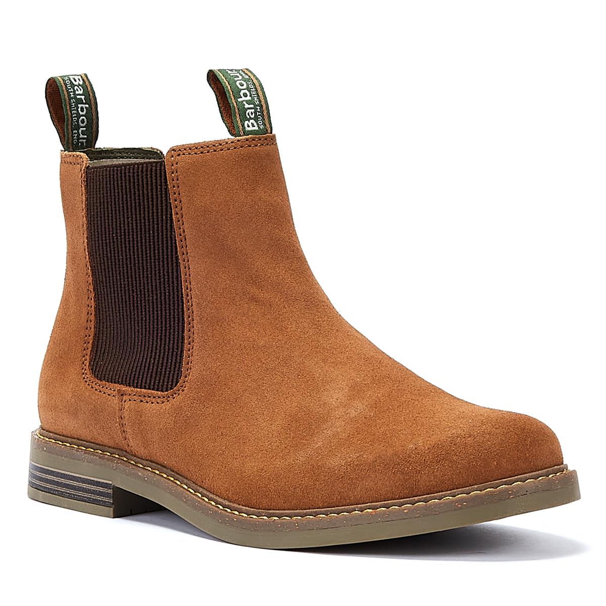Barbour Bottes Beige En Daim Pour Homme Farsley