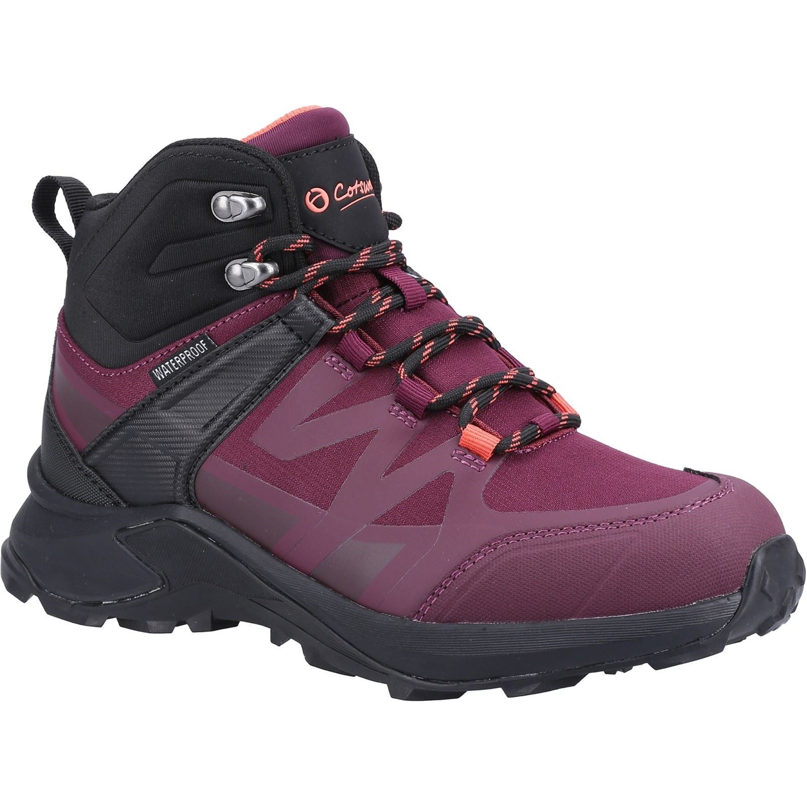 Cotswold Horton Bottes De Randonnée Bordeaux Pour Femme En Filet