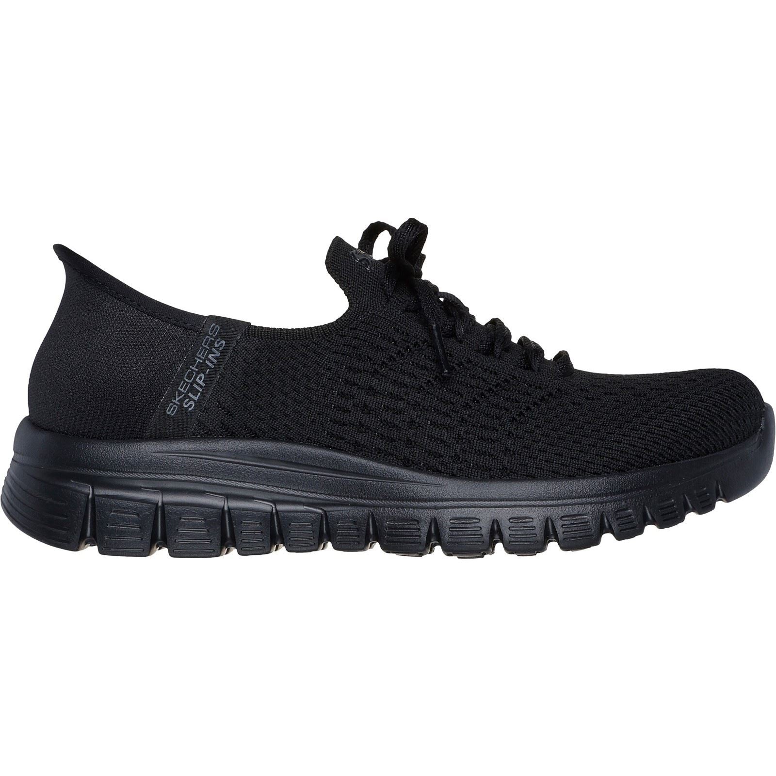 Skechers Graceful First Blush Baskets Noires Pour Femmes En Toile