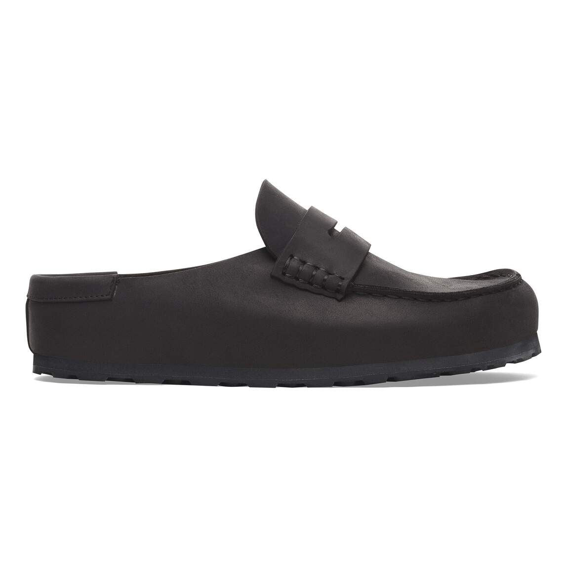 Birkenstock Naples Sabots En Cuir Noirs