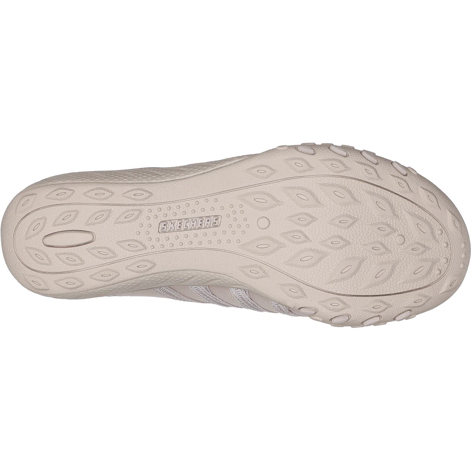 Skechers Breathe-Easy - Roll-With-Me Baskets Pour Femmes En Textile Taupe