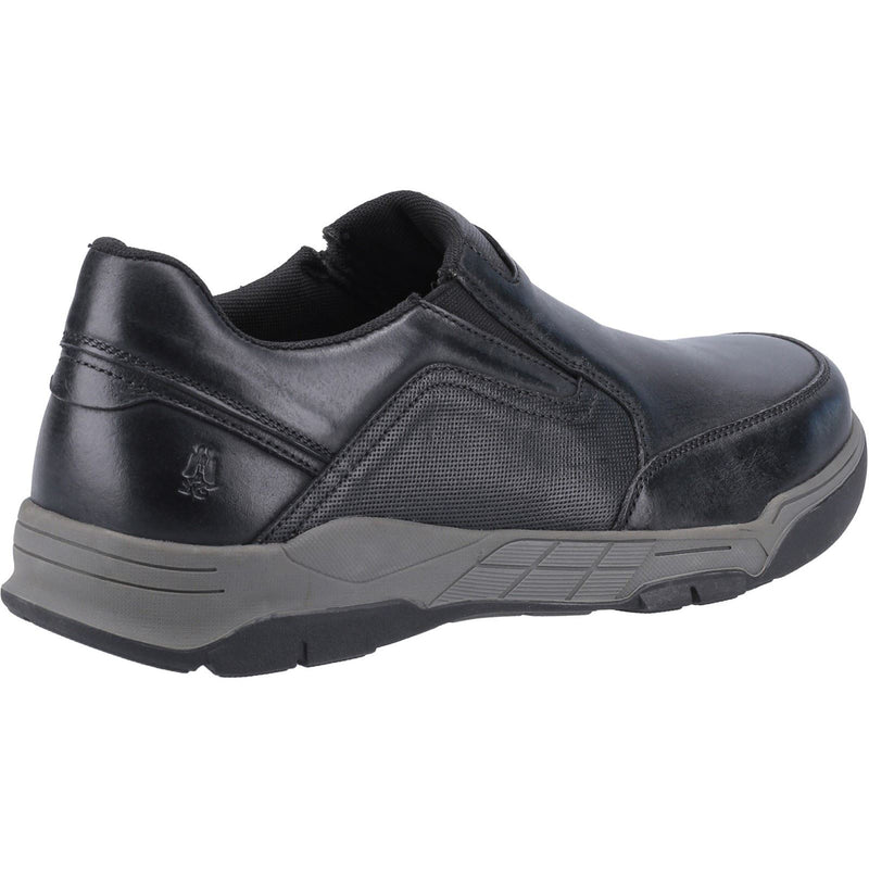 Hush Puppies Fletcher Mocassins Noirs En Cuir Pour Hommes