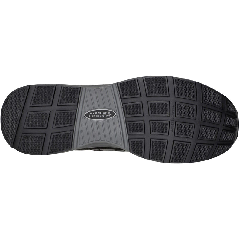 Skechers Workwear Malad II Baskets De Sécurité Noires Pour Hommes En Textile