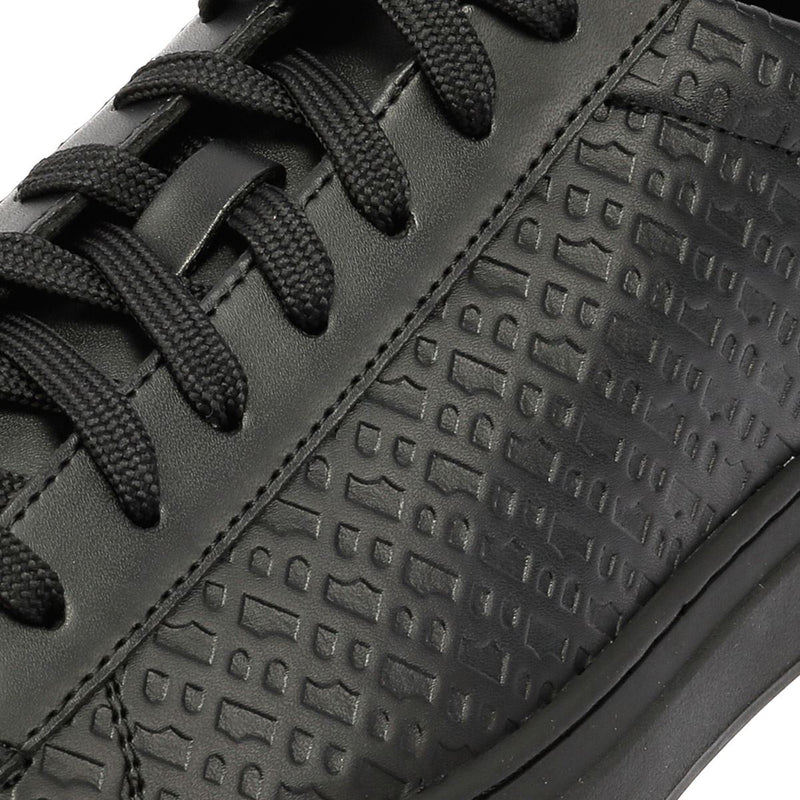 Boss Kieran Tennis Baskets Noires En Cuir Pour Hommes