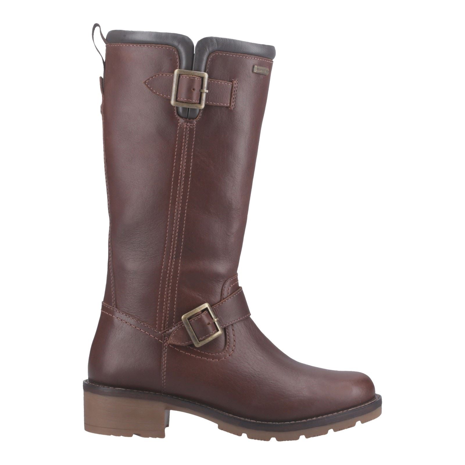 Hunter Skye Tall Bottes En Cuir Pour Femmes Marron