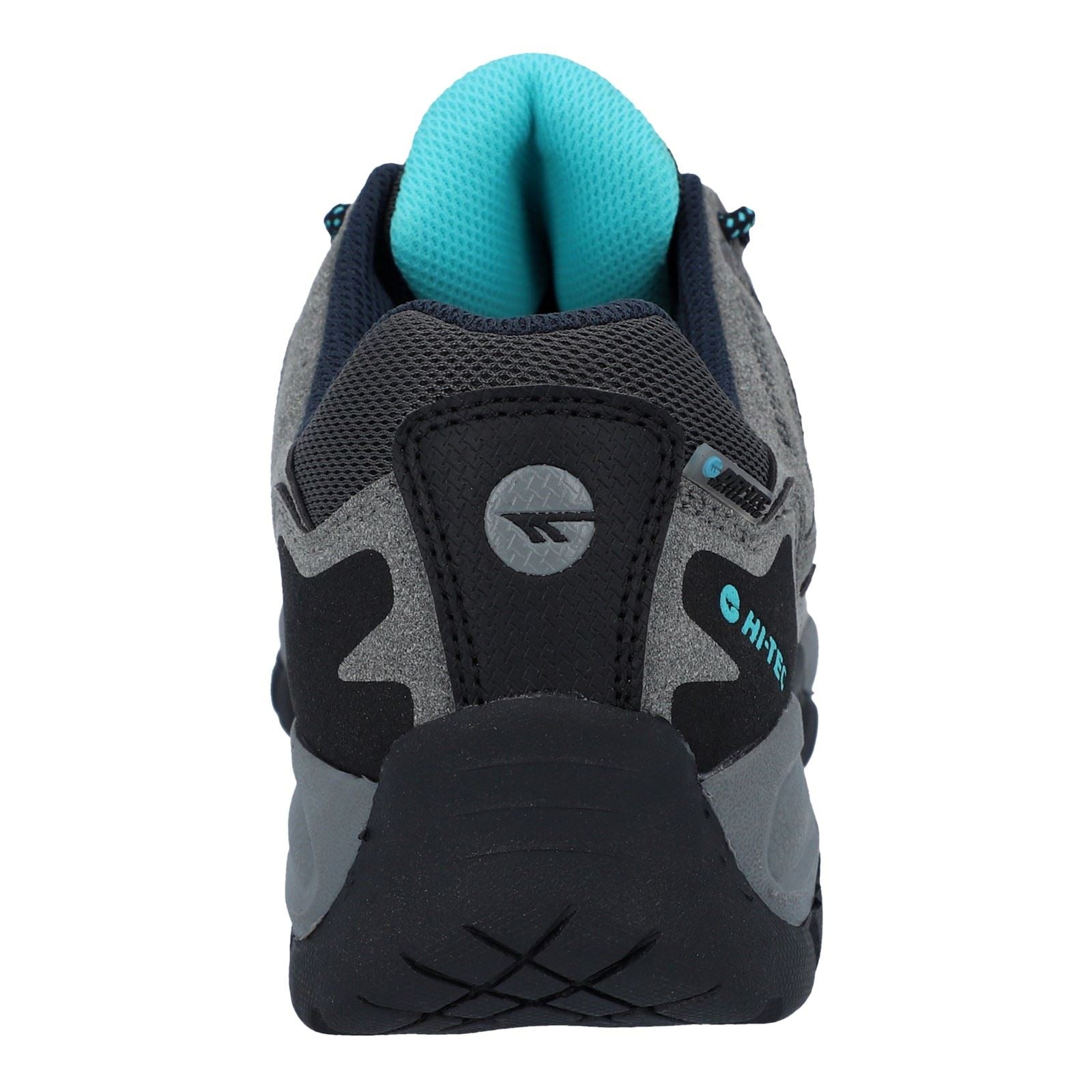 Hi-Tec Corzo Low Bottes De Randonnée Pour Femmes En Suède Pu Gris Frais/bleu Marine/curaçao