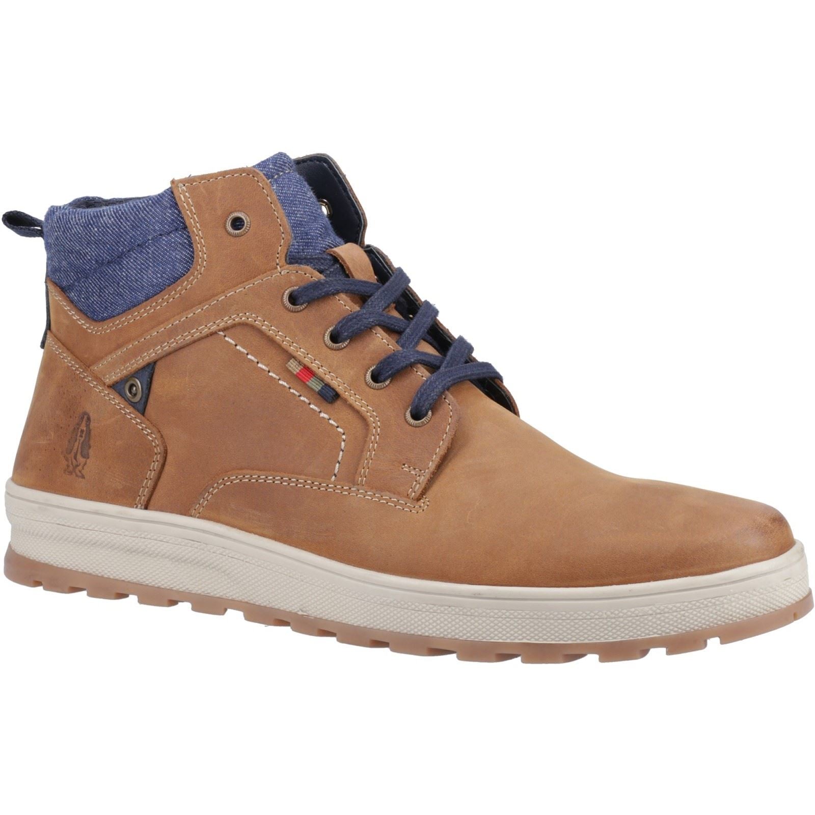Hush Puppies Caleb Bottes En Cuir Marron Pour Homme