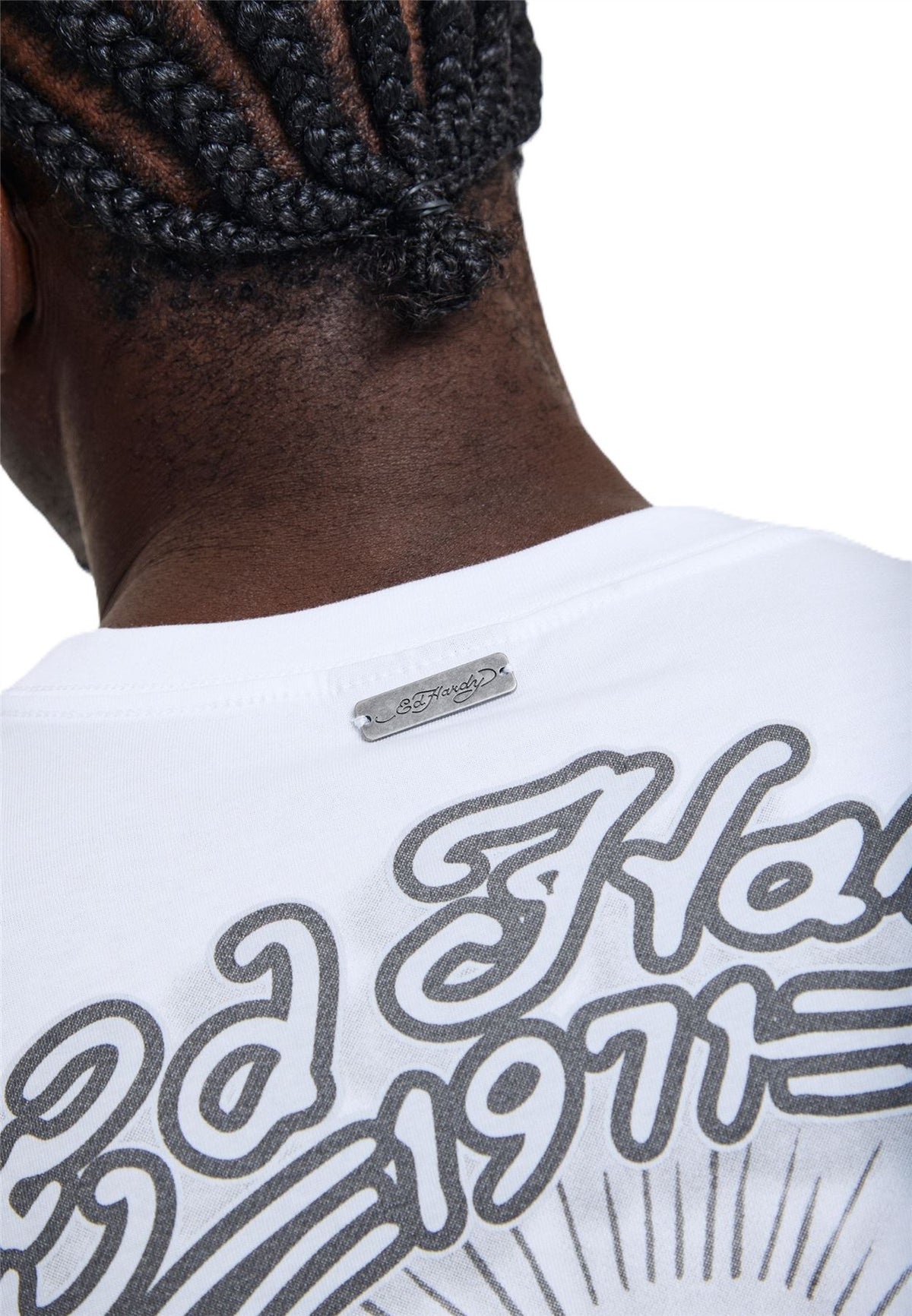 Ed Hardy Stay True Graphic Regular T-Shirts Blancs Pour Hommes