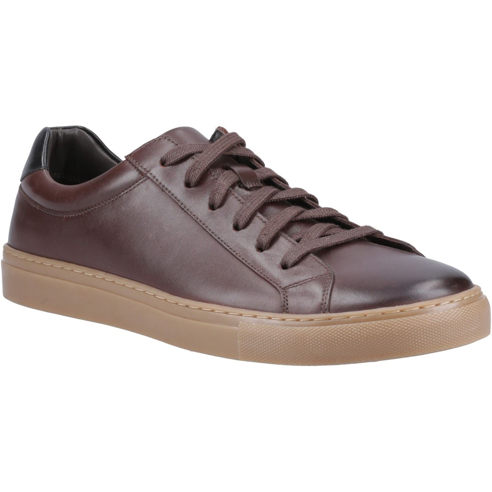 Hush Puppies Colton Baskets En Cuir Pour Homme Couleur Café