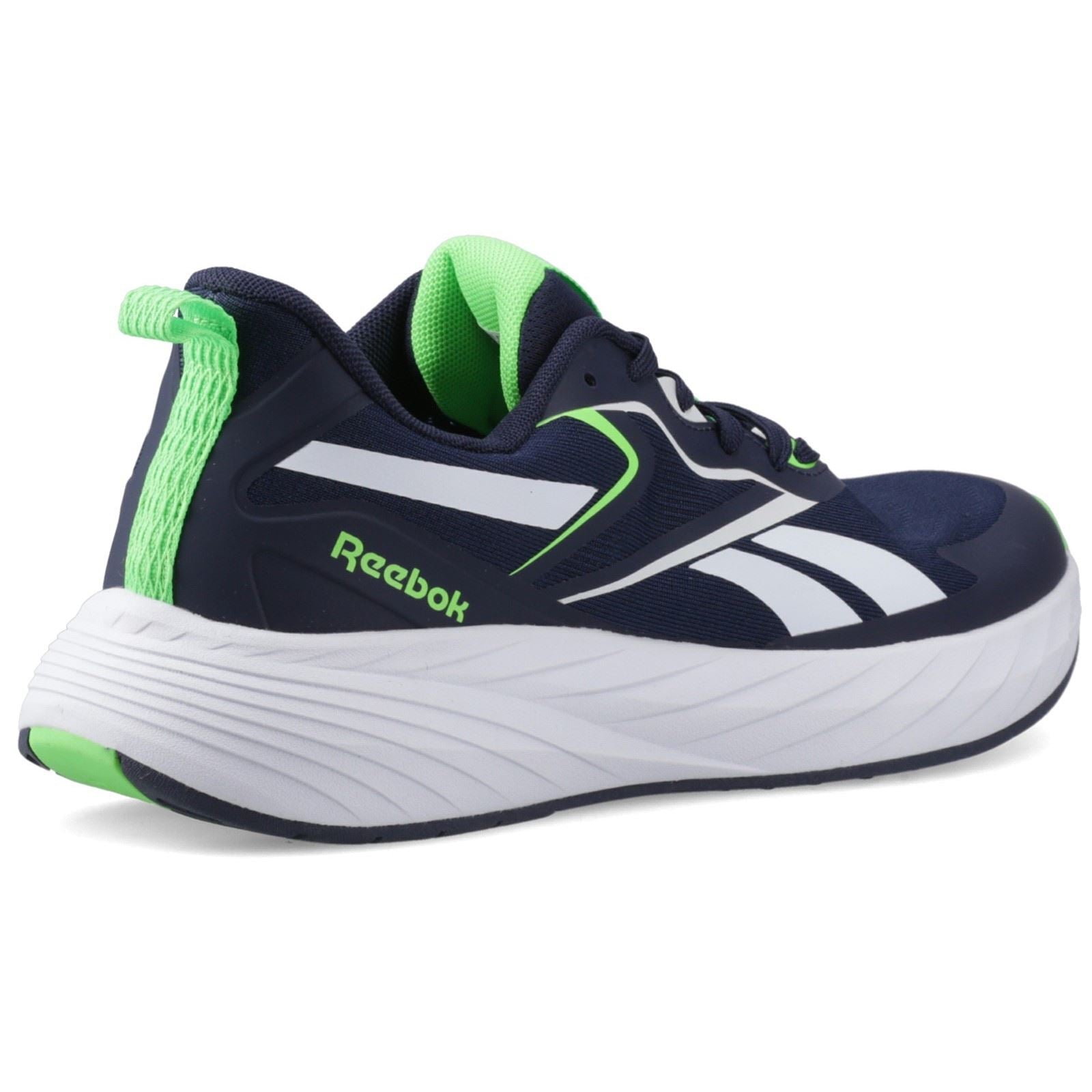 Reebok Verse Trainer Baskets Verse En Textile Pour Hommes En Navy/Vert Citron