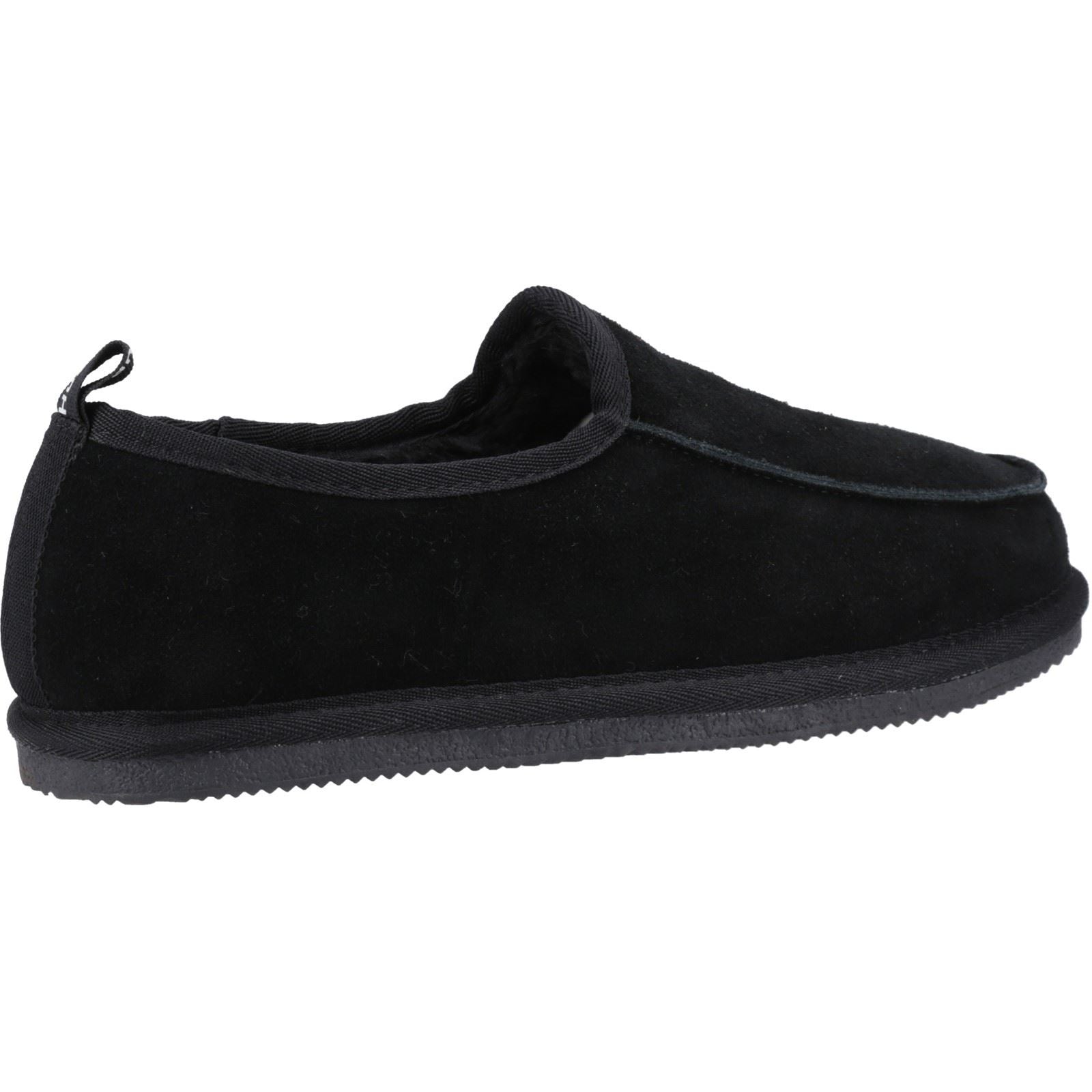Hush Puppies Charles Chaussons Noirs Pour Hommes En Suède