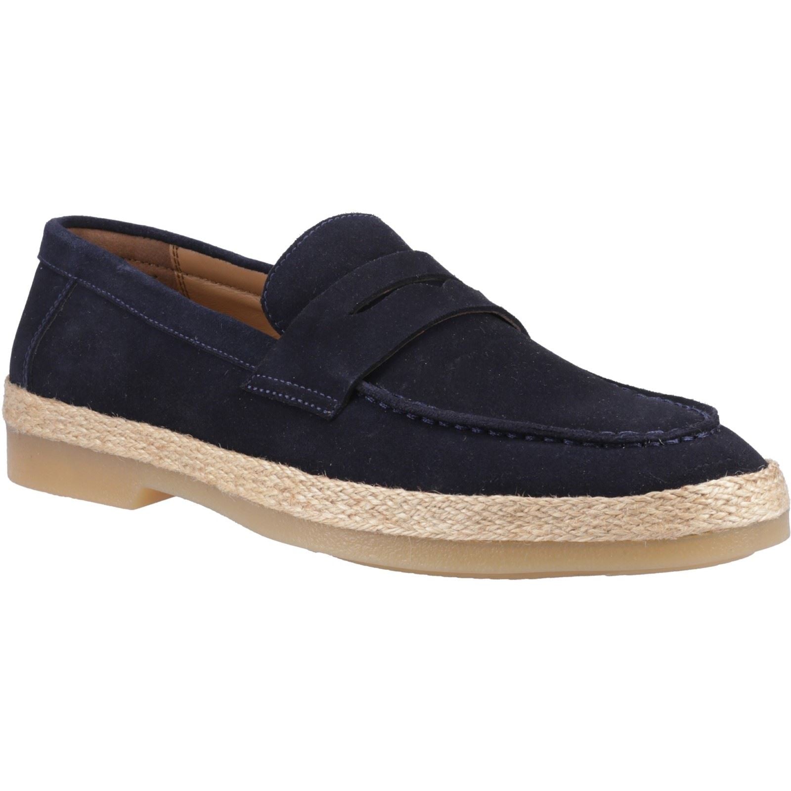 Hush Puppies Laurence Chaussures Mocassins Pour Homme En Daim Bleu Marine