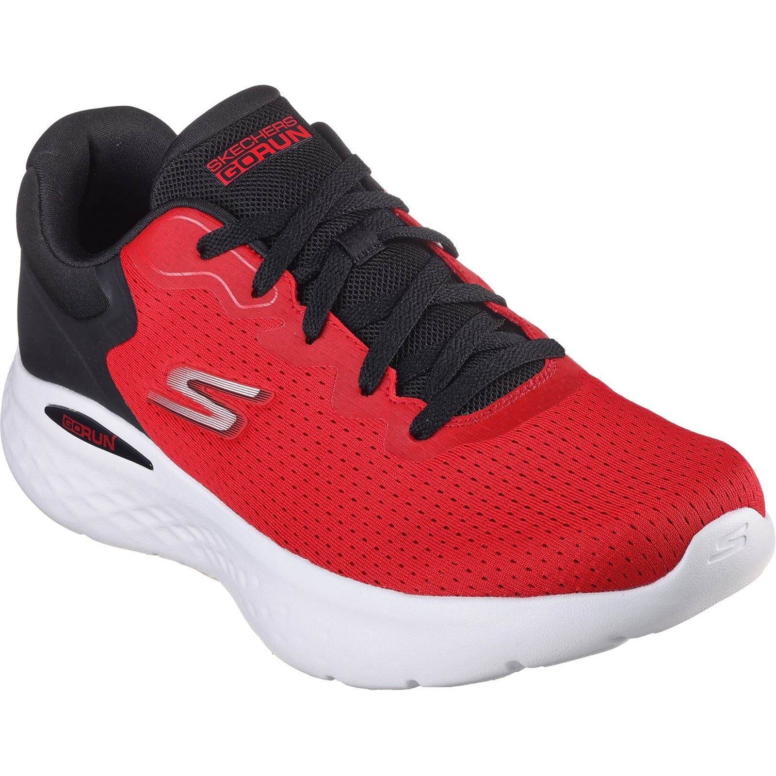 Skechers GO RUN Lite - Anchorage Sneakers En Textile Pour Hommes, Rouge/Noir