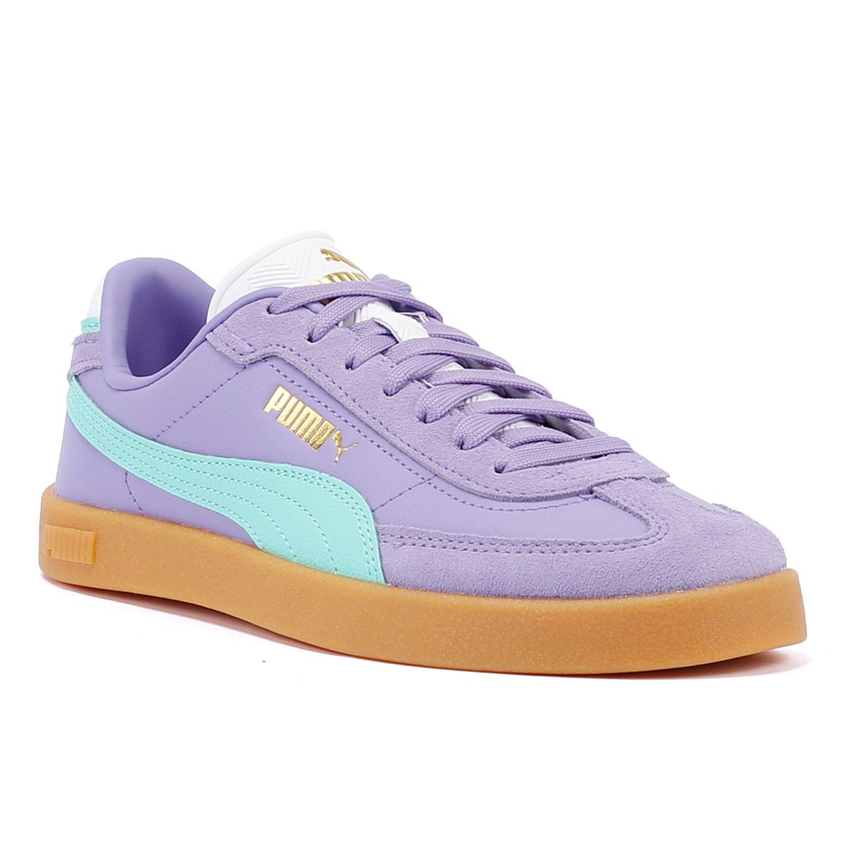 Puma Club II Era Sneakers En Daim Violet/Bleu Pour Femmes