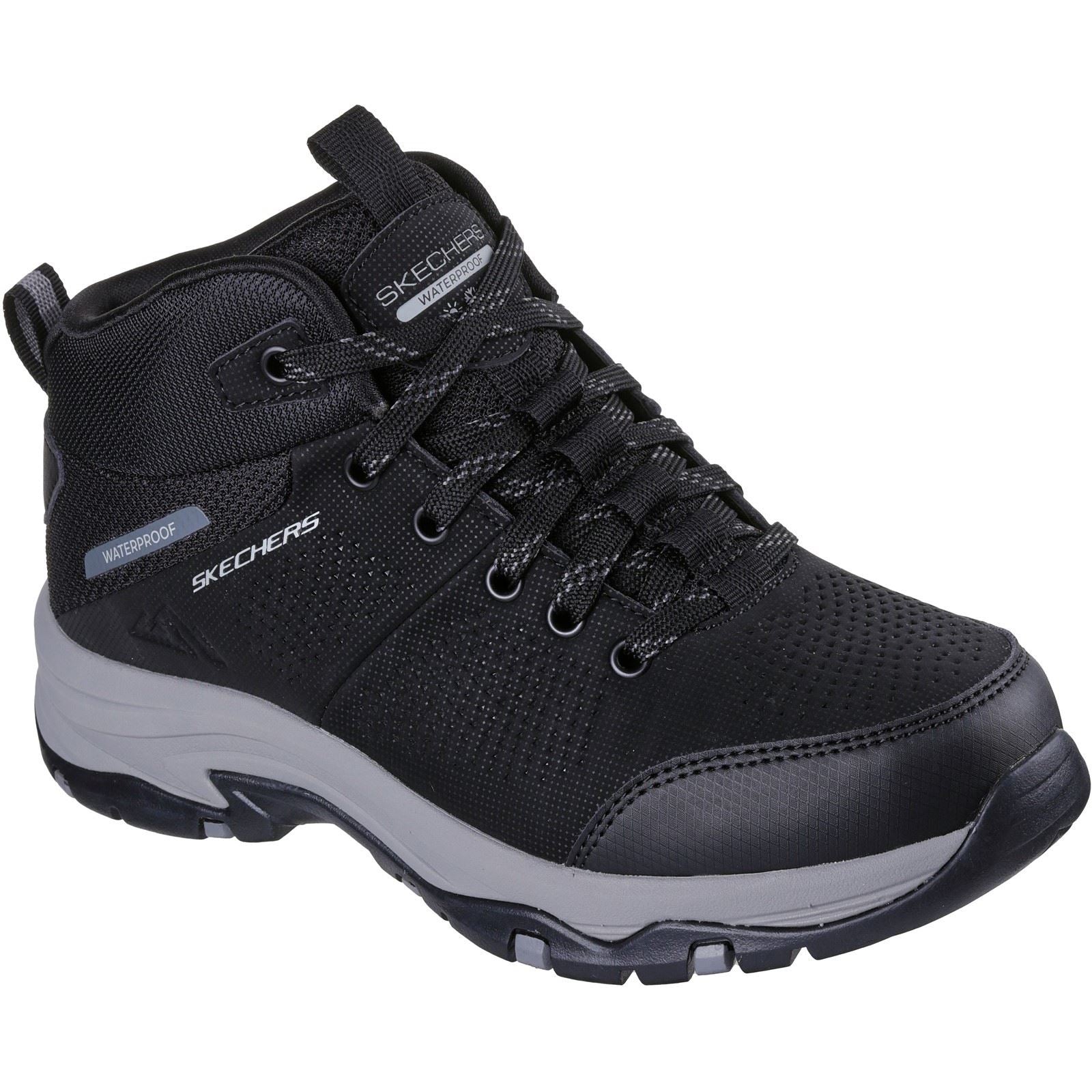 Skechers Trego Trail Destination Bottes De Randonnée Pour Femmes En Polyuréthane Noir/anthracite
