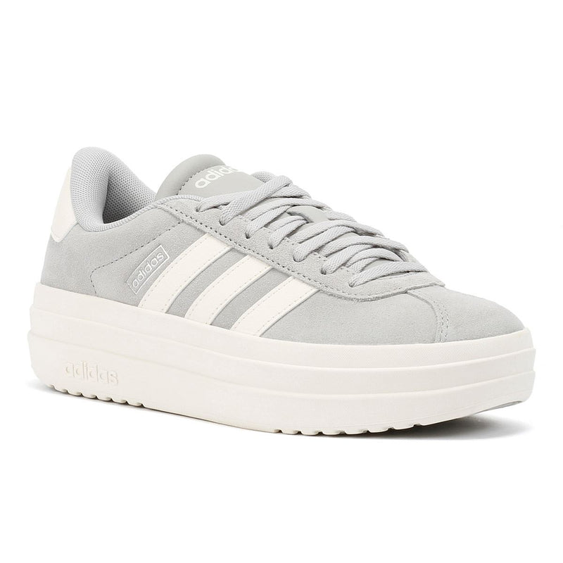 Adidas VL Court Bold Baskets Femme En Cuir Gris