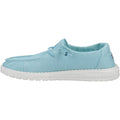 HEYDUDE Wendy Canvas Mocassins Turquoise Pour Femmes En Coton 100%