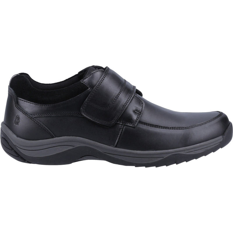 Hush Puppies Douglas Chaussures Mocassins Noires Pour Hommes En Cuir