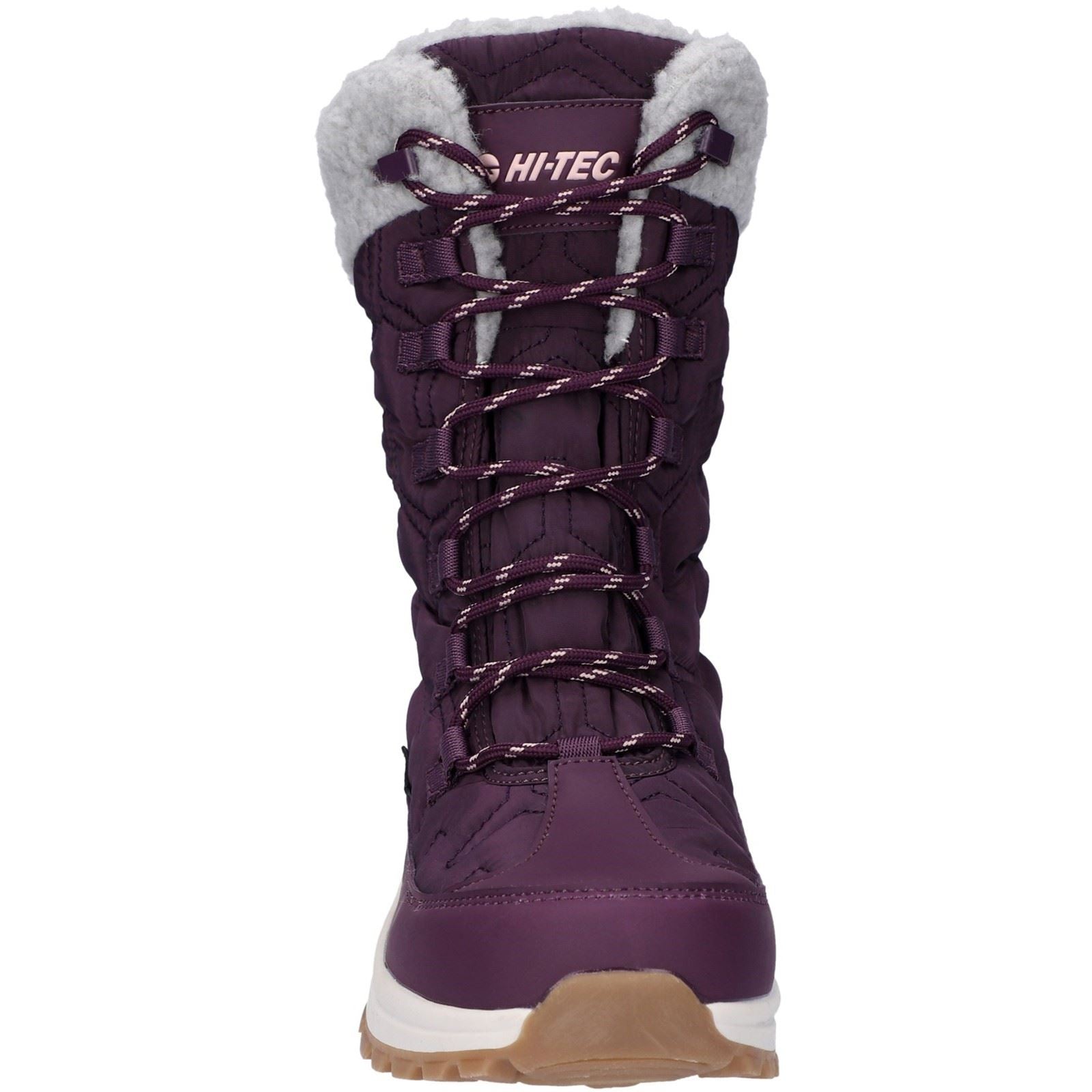 Hi-Tec Sophia Bottes De Cheville D'hiver Pour Femmes En Nylon, Prune Italienne/rose Sépia