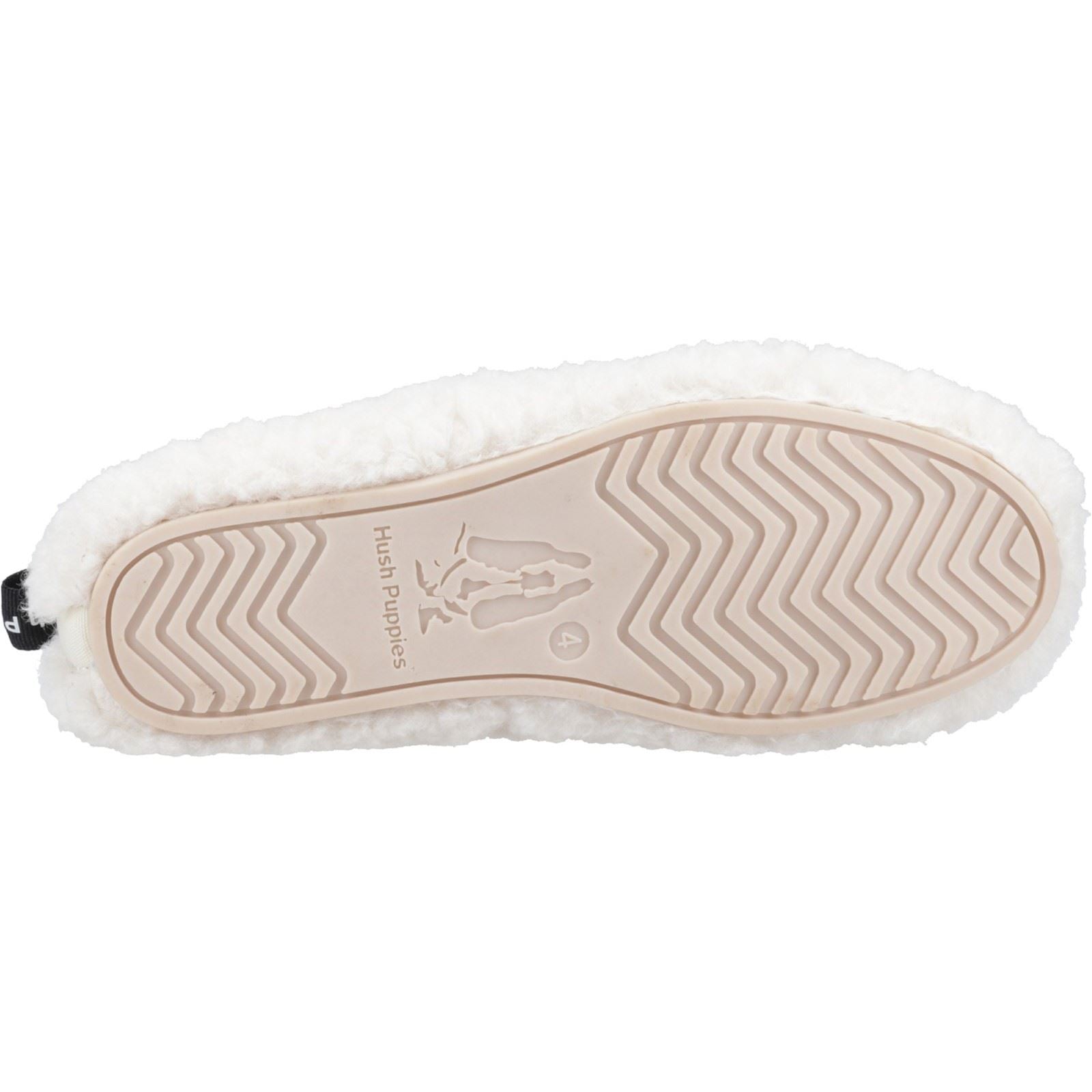 Hush Puppies Emily Chaussons En Fausse Fourrure Pour Femmes Crème