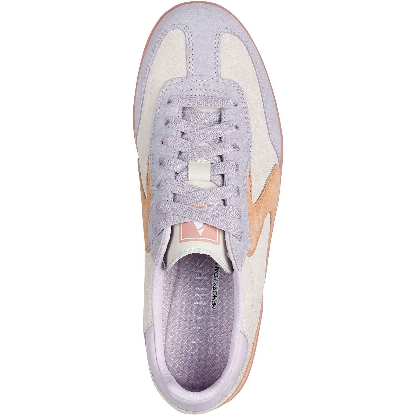 Skechers Hotshot For The Win Baskets En Cuir Pour Femmes Naturelles/Multicolores