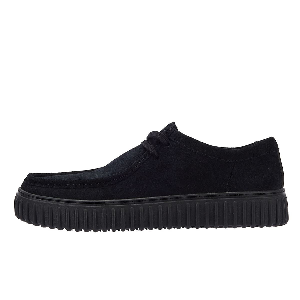Clarks Main Torhill Lo Chaussures À Lacets En Daim Noir Pour Hommes