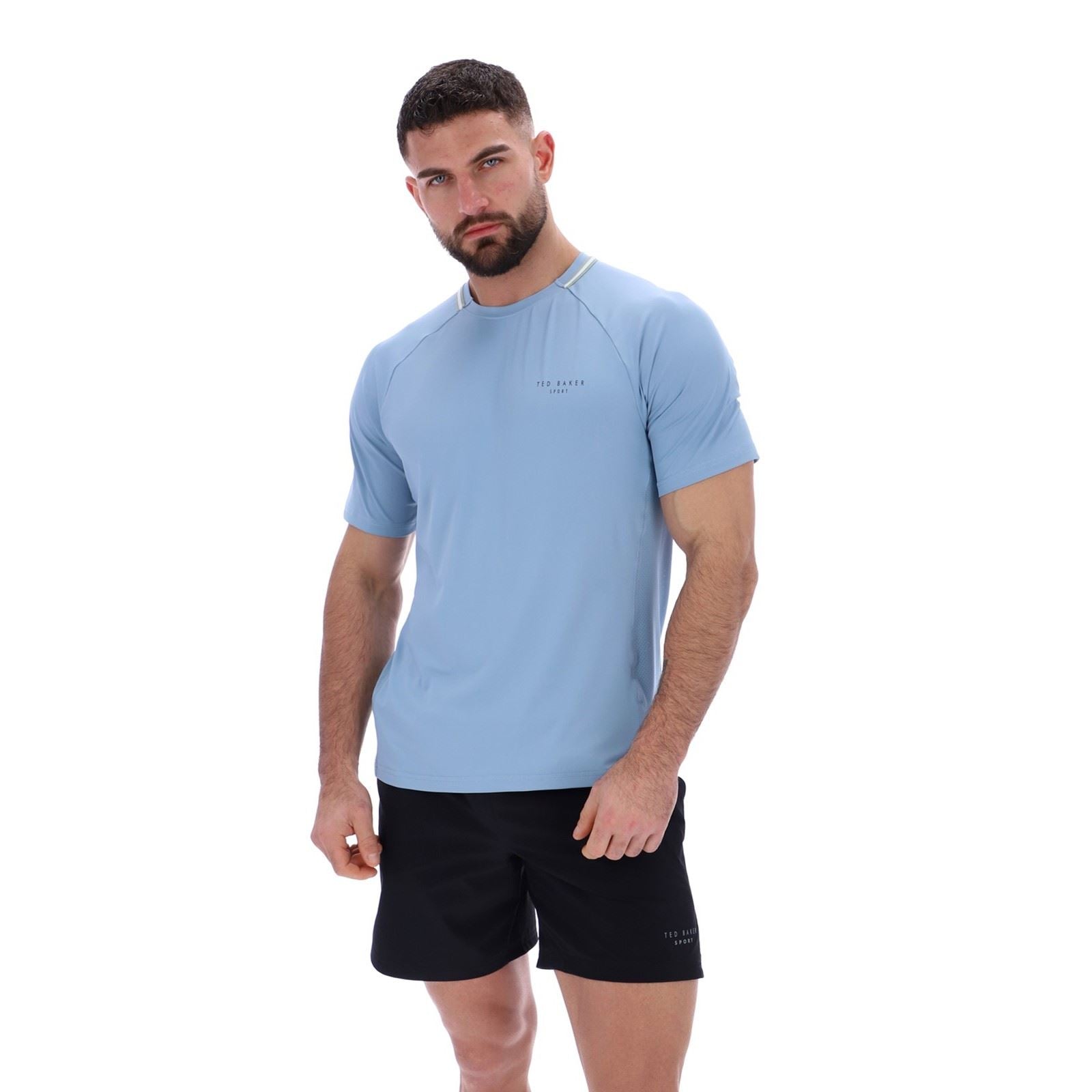 Ted Baker HARRISON TBMTA251 T-Shirts De Sport Pour Hommes En Polyester Bleu