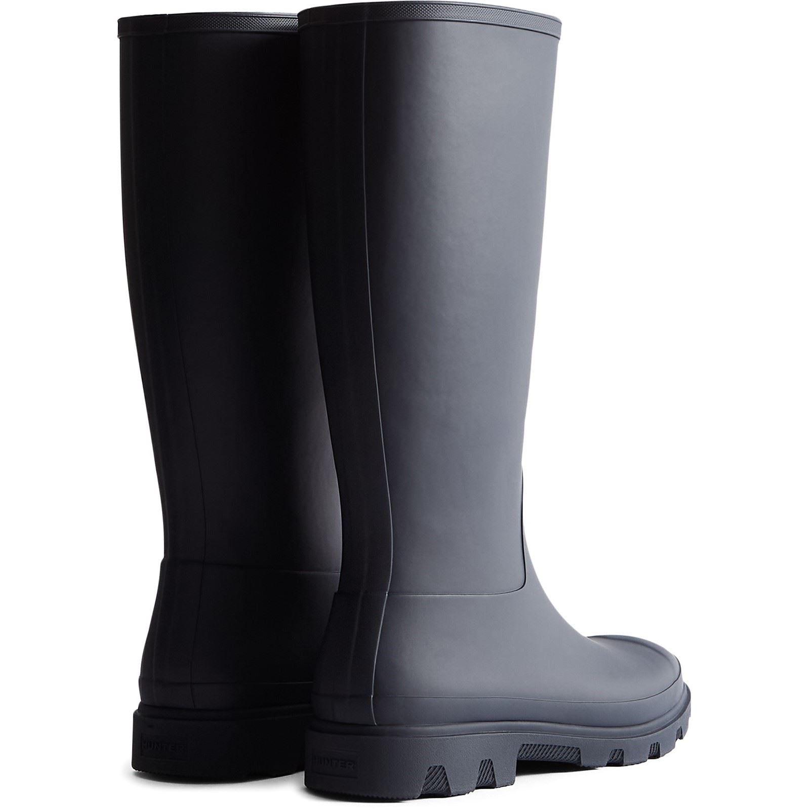 Hunter Downpour Tall Boot Bottes En Caoutchouc Pour Hommes En Bleu Marine