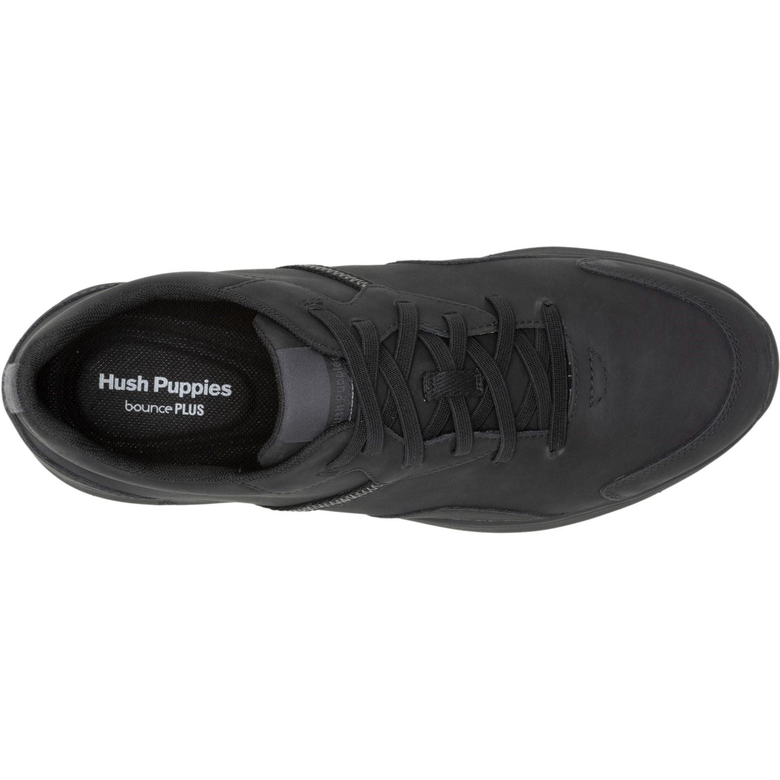 Hush Puppies The Good Baskets Noires En Cuir Pour Hommes