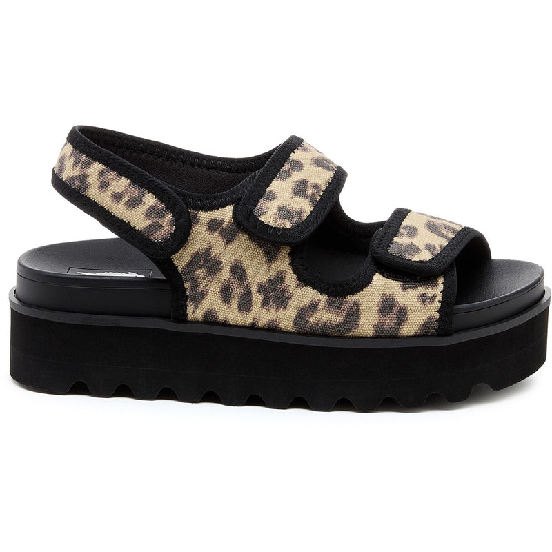 Rocket Dog Balmy Dexter Sandales Pour Femmes En Textile Beige/Noir