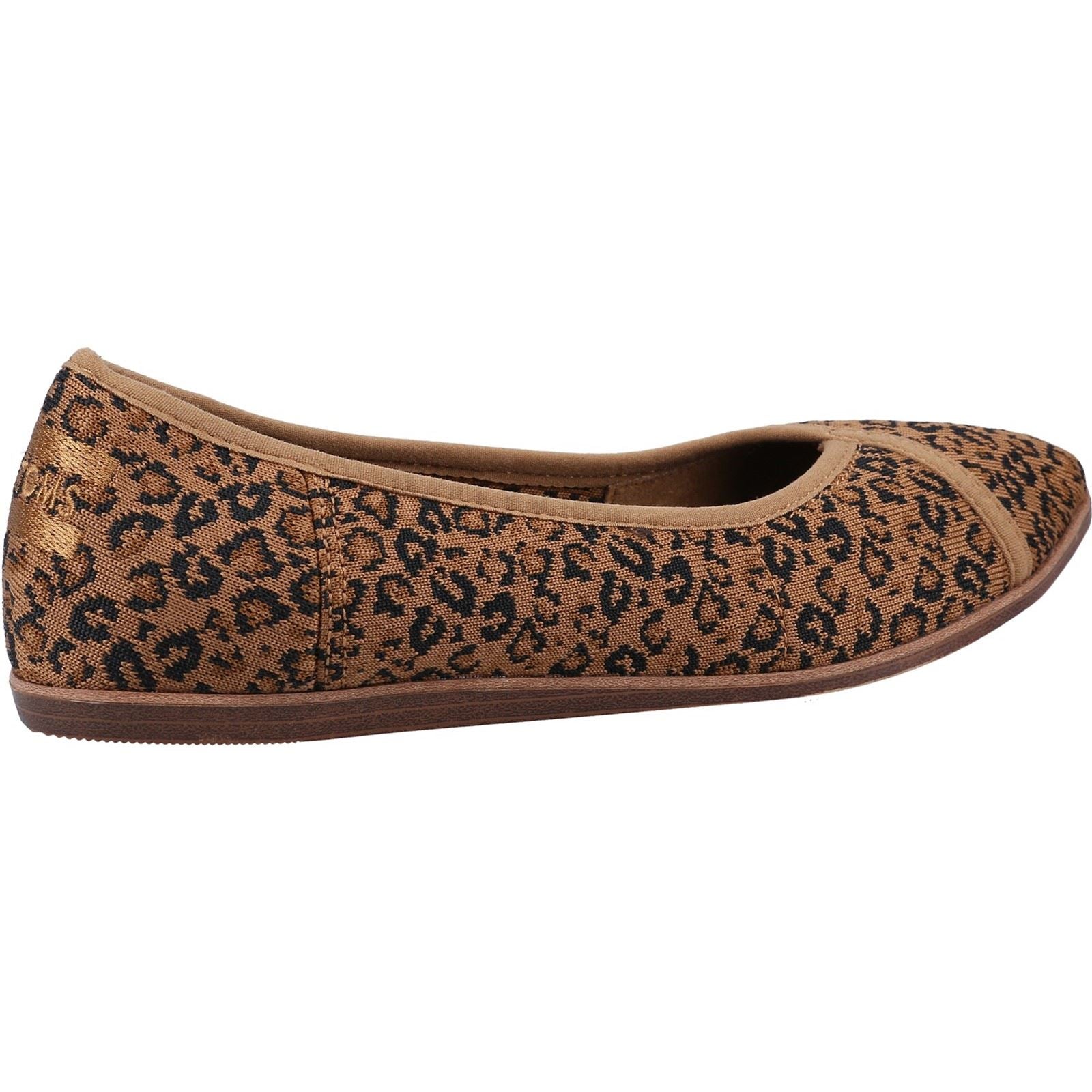 TOMS Katie Chaussures Plates Marron Pour Femmes En Coton À 100 %