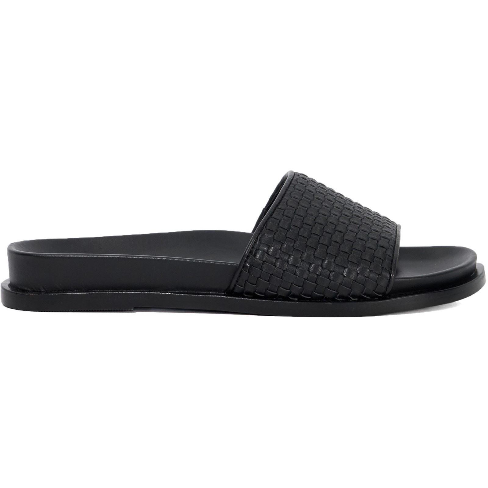 Dune Lilas Sandales Noires Pour Femmes
