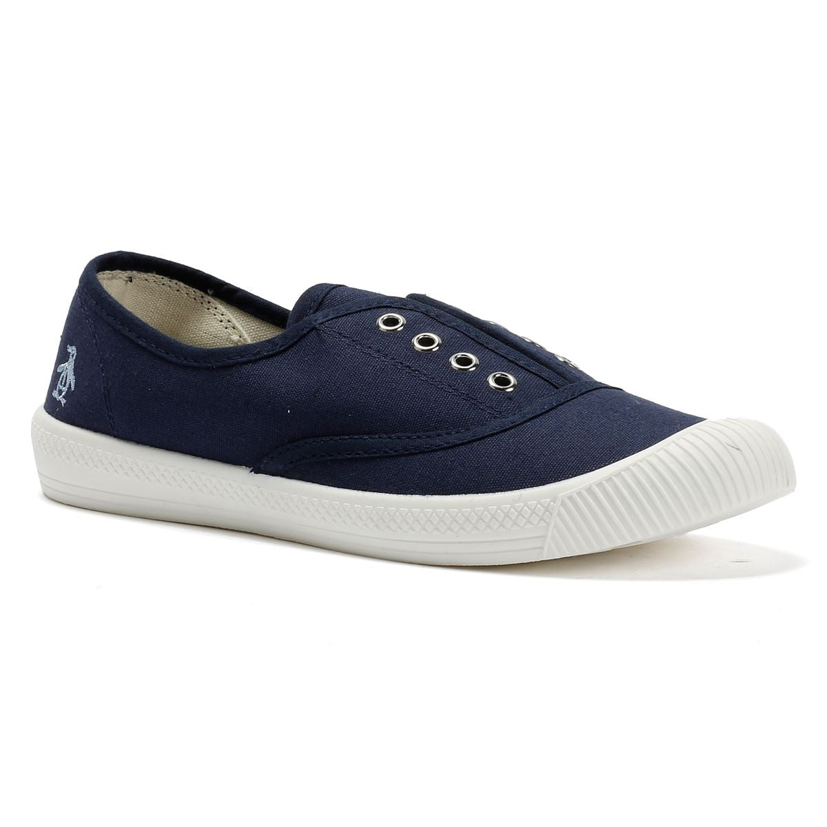Penguin Anita Chaussures Bleues En Toile Pour Femmes